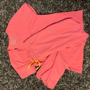 Hot pink figs scrub set